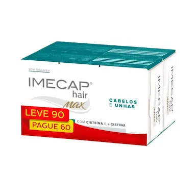 Imecap Hair Max Cabelos e Unhas Kit 60 + 30 cápsulas